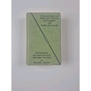 Vintage‎ Hugo Italian/ English Dictionary Pocket Circa 1930 San Francisco